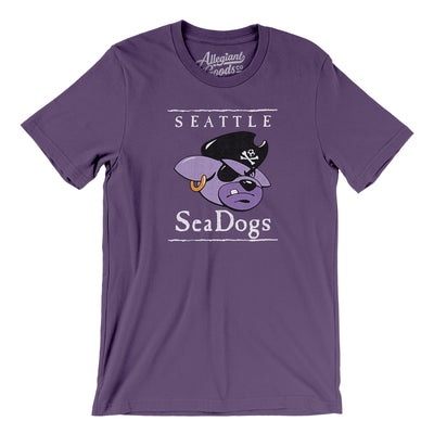 Seattle SeaDogs Soccer Men/Unisex T-Shirt-Team Purple-Allegiant Goods Co. Vintage Sports Apparel