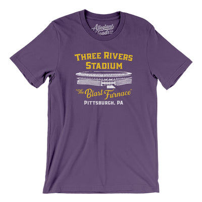 Pittsburgh Three Rivers Stadium Men/Unisex T-Shirt-Team Purple-Allegiant Goods Co. Vintage Sports Apparel