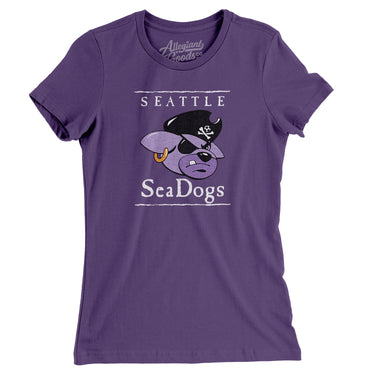 Seattle SeaDogs Soccer Women's T-Shirt-Allegiant Goods Co. Vintage Sports Apparel