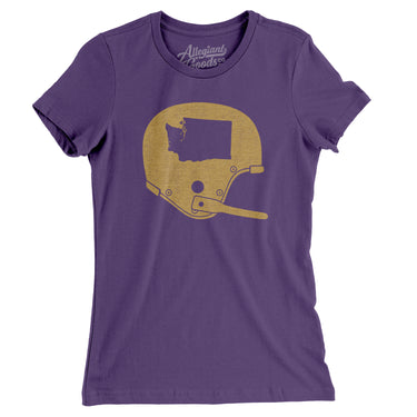 Washington Vintage Football Helmet Women's T-Shirt-Allegiant Goods Co. Vintage Sports Apparel