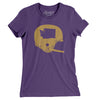 Washington Vintage Football Helmet Women's T-Shirt-Purple-Allegiant Goods Co. Vintage Sports Apparel