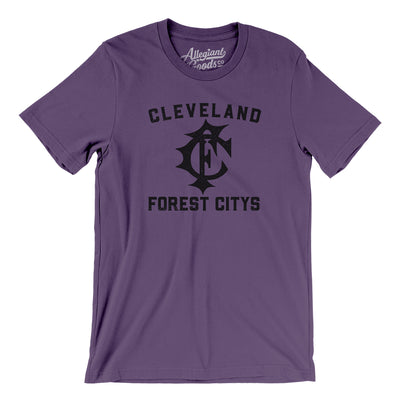 Cleveland Forest Citys Baseball Men/Unisex T-Shirt-Team Purple-Allegiant Goods Co. Vintage Sports Apparel