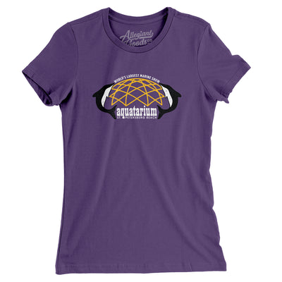 Florida Aquatarium Women's T-Shirt-Purple-Allegiant Goods Co. Vintage Sports Apparel