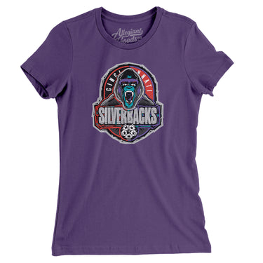 Cincinnati Silverbacks Soccer Women's T-Shirt-Allegiant Goods Co. Vintage Sports Apparel