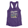 Glacier National Park Women's Racerback Tank-Purple Rush-Allegiant Goods Co. Vintage Sports Apparel