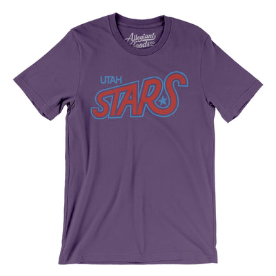 Utah Stars Basketball Men/Unisex T-Shirt-Purple-Allegiant Goods Co. Vintage Sports Apparel