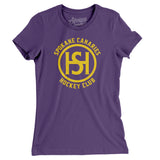 Spokane Canaries Hockey Women's T-Shirt-Allegiant Goods Co. Vintage Sports Apparel