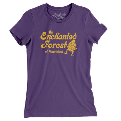 Enchanted Forest Amusement Park Women's T-Shirt-Purple-Allegiant Goods Co. Vintage Sports Apparel