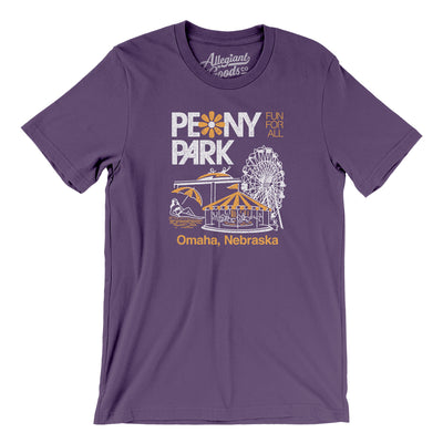 Peony Park Amusement Park Men/Unisex T-Shirt-Team Purple-Allegiant Goods Co. Vintage Sports Apparel