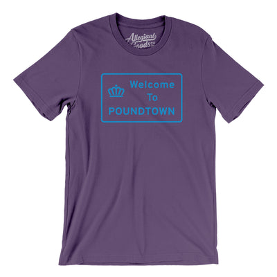 Welcome To Poundtown Men/Unisex T-Shirt-Team Purple-Allegiant Goods Co. Vintage Sports Apparel