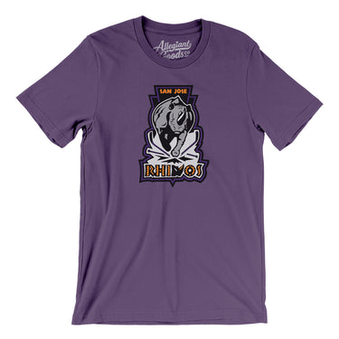 San Jose Rhinos Roller Hockey Men/Unisex T-Shirt-Allegiant Goods Co. Vintage Sports Apparel