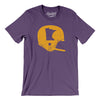 Minnesota Vintage Football Helmet Men/Unisex T-Shirt-Team Purple-Allegiant Goods Co. Vintage Sports Apparel
