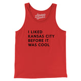 I Liked Kansas City Before It Was Cool Men/Unisex Tank Top-Allegiant Goods Co. Vintage Sports Apparel