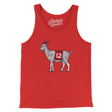 #12 GOAT Men/Unisex Tank Top-Allegiant Goods Co. Vintage Sports Apparel