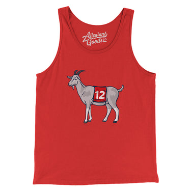 #12 GOAT Men/Unisex Tank Top-Allegiant Goods Co. Vintage Sports Apparel