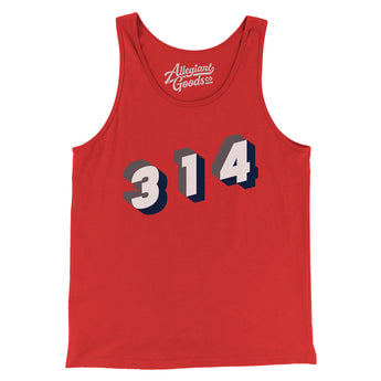 St. Louis 314 Area Code Men/Unisex Tank Top-Allegiant Goods Co. Vintage Sports Apparel
