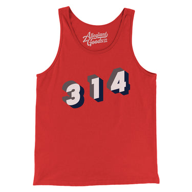 St. Louis 314 Area Code Men/Unisex Tank Top-Allegiant Goods Co. Vintage Sports Apparel