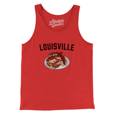 Louisville Hot Brown Men/Unisex Tank Top-Allegiant Goods Co. Vintage Sports Apparel