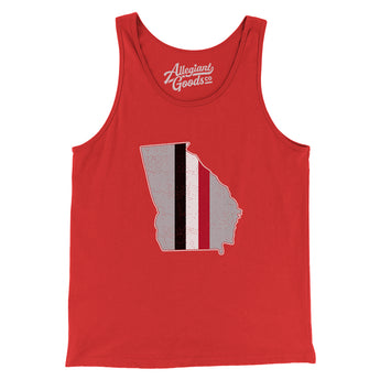 Georgia Stripes Men/Unisex Tank Top-Allegiant Goods Co. Vintage Sports Apparel