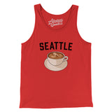 Seattle Coffee Men/Unisex Tank Top-Allegiant Goods Co. Vintage Sports Apparel