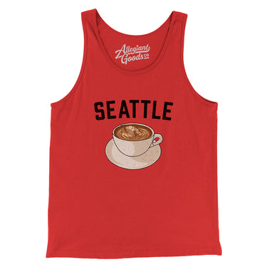 Seattle Coffee Men/Unisex Tank Top-Allegiant Goods Co. Vintage Sports Apparel