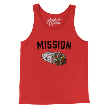 Mission Burrito Men/Unisex Tank Top-Allegiant Goods Co. Vintage Sports Apparel