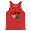 Mission Burrito Men/Unisex Tank Top-Red-Allegiant Goods Co. Vintage Sports Apparel