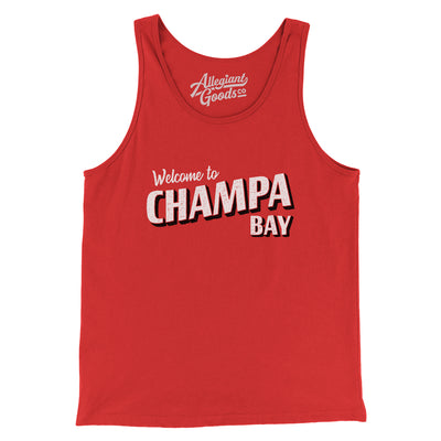 Champa Bay Men/Unisex Tank Top-Red-Allegiant Goods Co. Vintage Sports Apparel