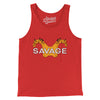 Savage Pads Men/Unisex Tank Top-Red-Allegiant Goods Co. Vintage Sports Apparel