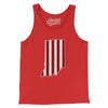 Indiana Hoosier Stripes Men/Unisex Tank Top-Red-Allegiant Goods Co. Vintage Sports Apparel