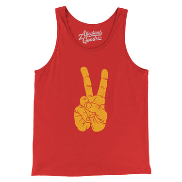 V For Victory Men/Unisex Tank Top-Allegiant Goods Co. Vintage Sports Apparel