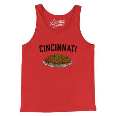 Cincinnati Chili Men/Unisex Tank Top-Red-Allegiant Goods Co. Vintage Sports Apparel