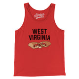 West Virginia Pepperoni Roll Men/Unisex Tank Top-Allegiant Goods Co. Vintage Sports Apparel