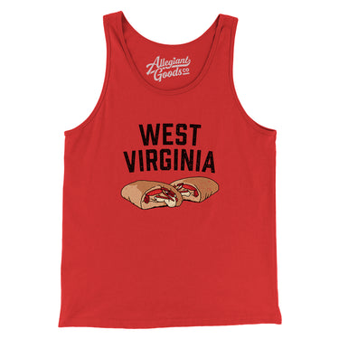 West Virginia Pepperoni Roll Men/Unisex Tank Top-Allegiant Goods Co. Vintage Sports Apparel