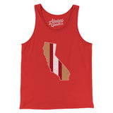 California Helmet Stripes Men/Unisex Tank Top-Allegiant Goods Co. Vintage Sports Apparel