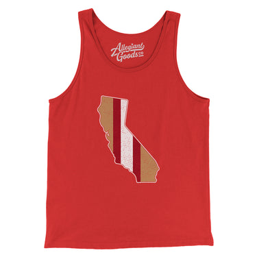 California Helmet Stripes Men/Unisex Tank Top-Allegiant Goods Co. Vintage Sports Apparel