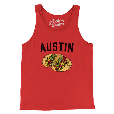Austin Tacos Men/Unisex Tank Top-Allegiant Goods Co. Vintage Sports Apparel