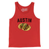 Austin Tacos Men/Unisex Tank Top-Red-Allegiant Goods Co. Vintage Sports Apparel