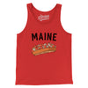 Maine Lobster Roll Men/Unisex Tank Top-Red-Allegiant Goods Co. Vintage Sports Apparel