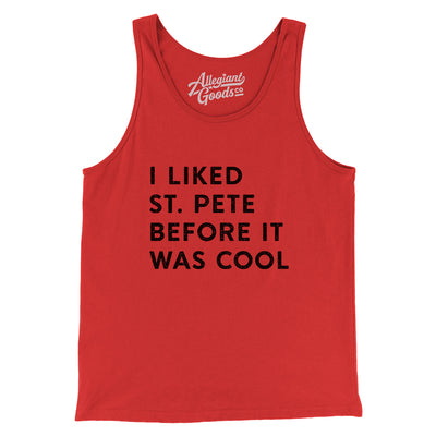 I Liked St. Petersburg Before It Was Cool Men/Unisex Tank Top-Red-Allegiant Goods Co. Vintage Sports Apparel