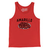 Amarillo Steak Men/Unisex Tank Top-Red-Allegiant Goods Co. Vintage Sports Apparel
