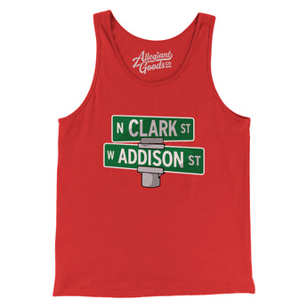 Addison & Clark Street Chicago Men/Unisex Tank Top-Allegiant Goods Co. Vintage Sports Apparel