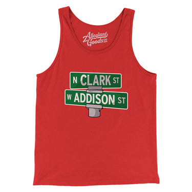 Addison & Clark Street Chicago Men/Unisex Tank Top-Allegiant Goods Co. Vintage Sports Apparel