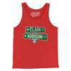 Addison & Clark Street Chicago Men/Unisex Tank Top-Red-Allegiant Goods Co. Vintage Sports Apparel