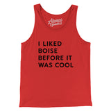 I Liked Boise Before It Was Cool Men/Unisex Tank Top-Allegiant Goods Co. Vintage Sports Apparel