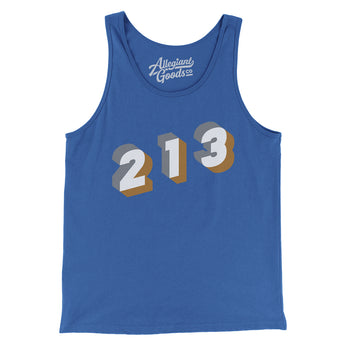 Los Angeles 213 Area Code Men/Unisex Tank Top-Allegiant Goods Co. Vintage Sports Apparel