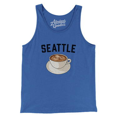 Seattle Coffee Men/Unisex Tank Top-Allegiant Goods Co. Vintage Sports Apparel