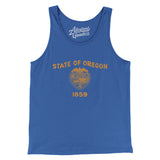Oregon State Flag Men/Unisex Tank Top-Allegiant Goods Co. Vintage Sports Apparel