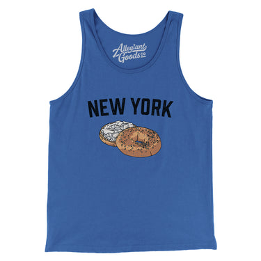 New York Bagel Men/Unisex Tank Top-Allegiant Goods Co. Vintage Sports Apparel