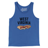 West Virginia Pepperoni Roll Men/Unisex Tank Top-Allegiant Goods Co. Vintage Sports Apparel